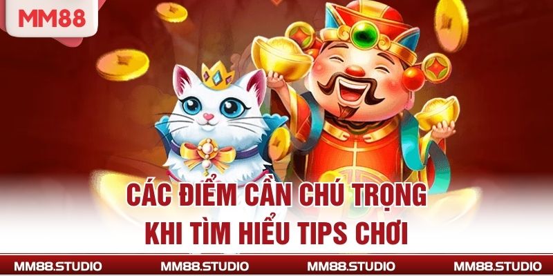 Các điểm cần chú trọng khi tìm hiểu tips chơi